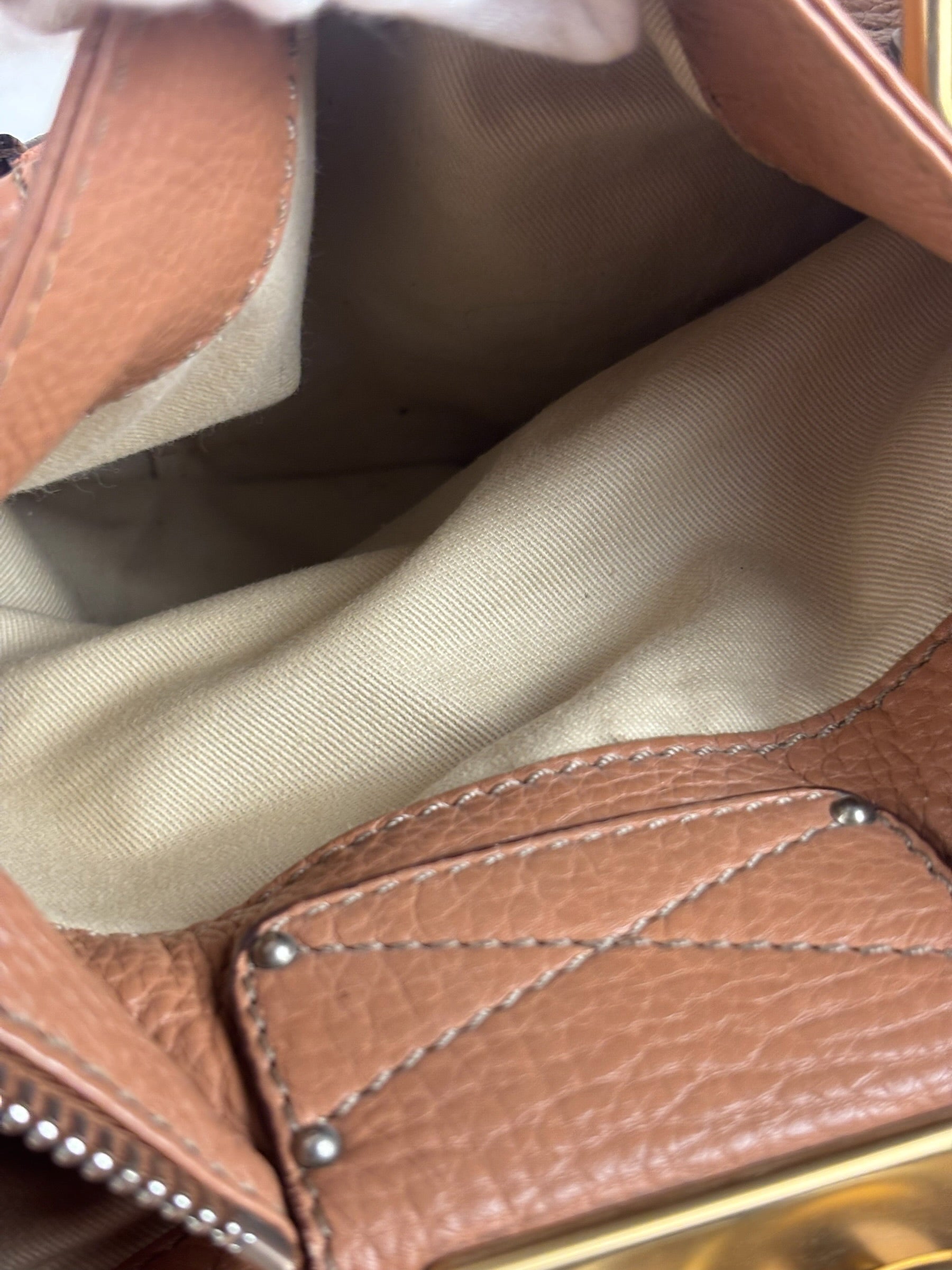 Chloe Vintage Tan Leather Paddington Shoulder Bag