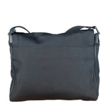 Gucci Black Canvas Flap Messenger Bag