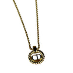 Christian Dior CD Logo Necklace