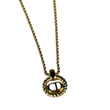 Christian Dior CD Logo Necklace
