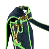 Fendi Denim Baguette NM 2Way Handbag