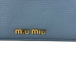 Miu Miu Vintage Blue Zip Cardholder