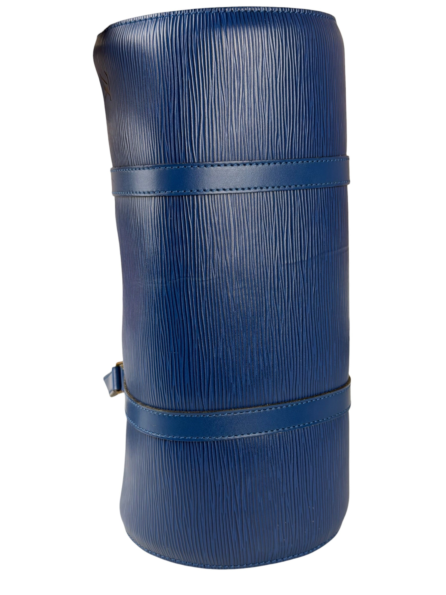 Louis Vuitton Blue Epi Soufflot Handbag