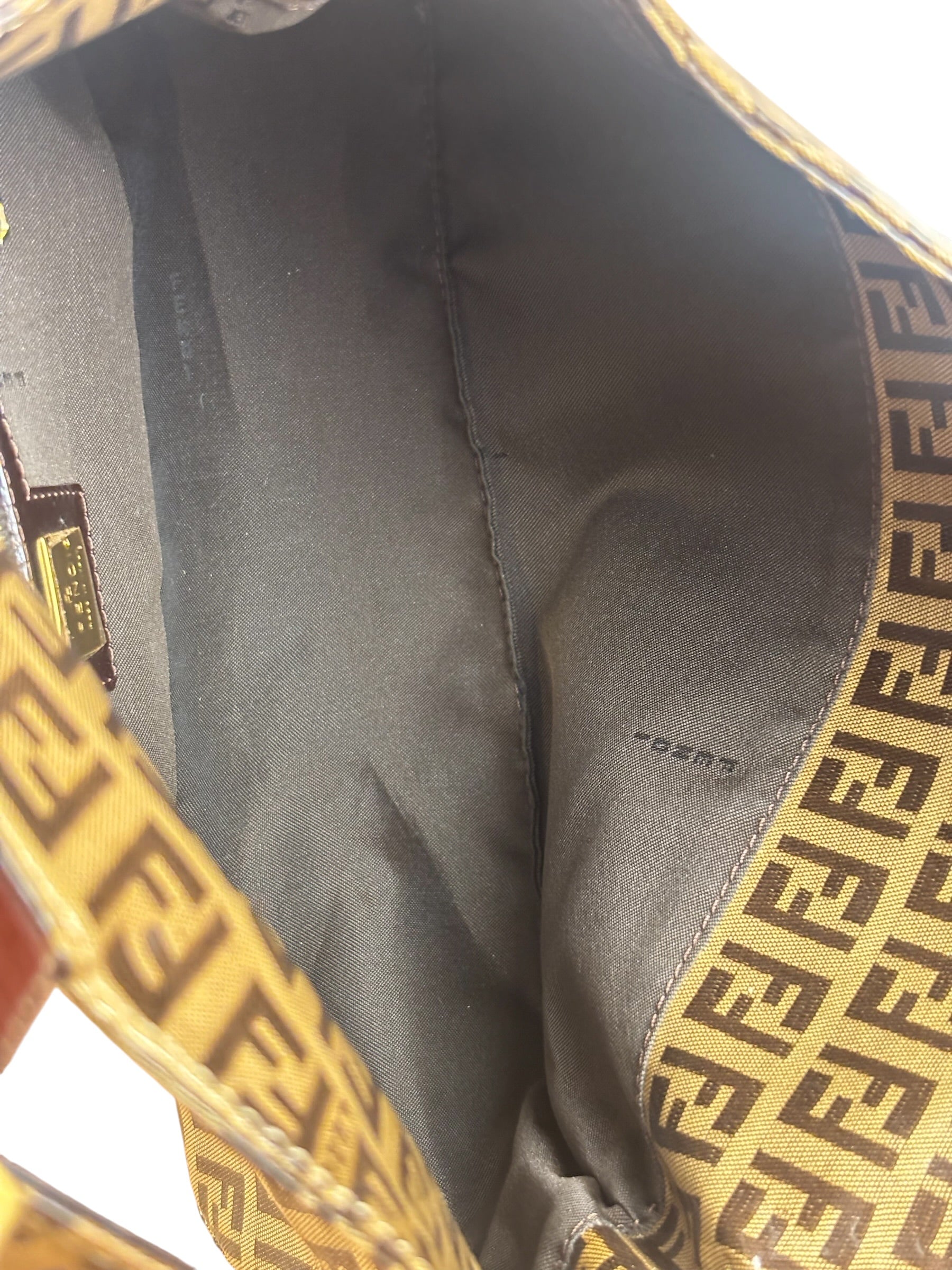 Fendi Vintage FF Canvas PVC Baguette