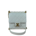 Chanel Small Chic Pearls White Flap Bag 2019