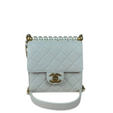Chanel Small Chic Pearls White Flap Bag 2019