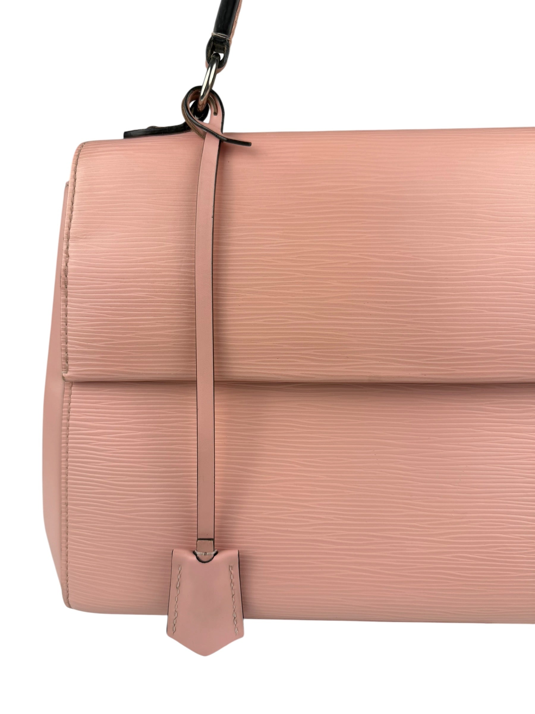 Louis Vuitton Nude Pink Epi Leather Cluny Rose Ballerine Hand Bag