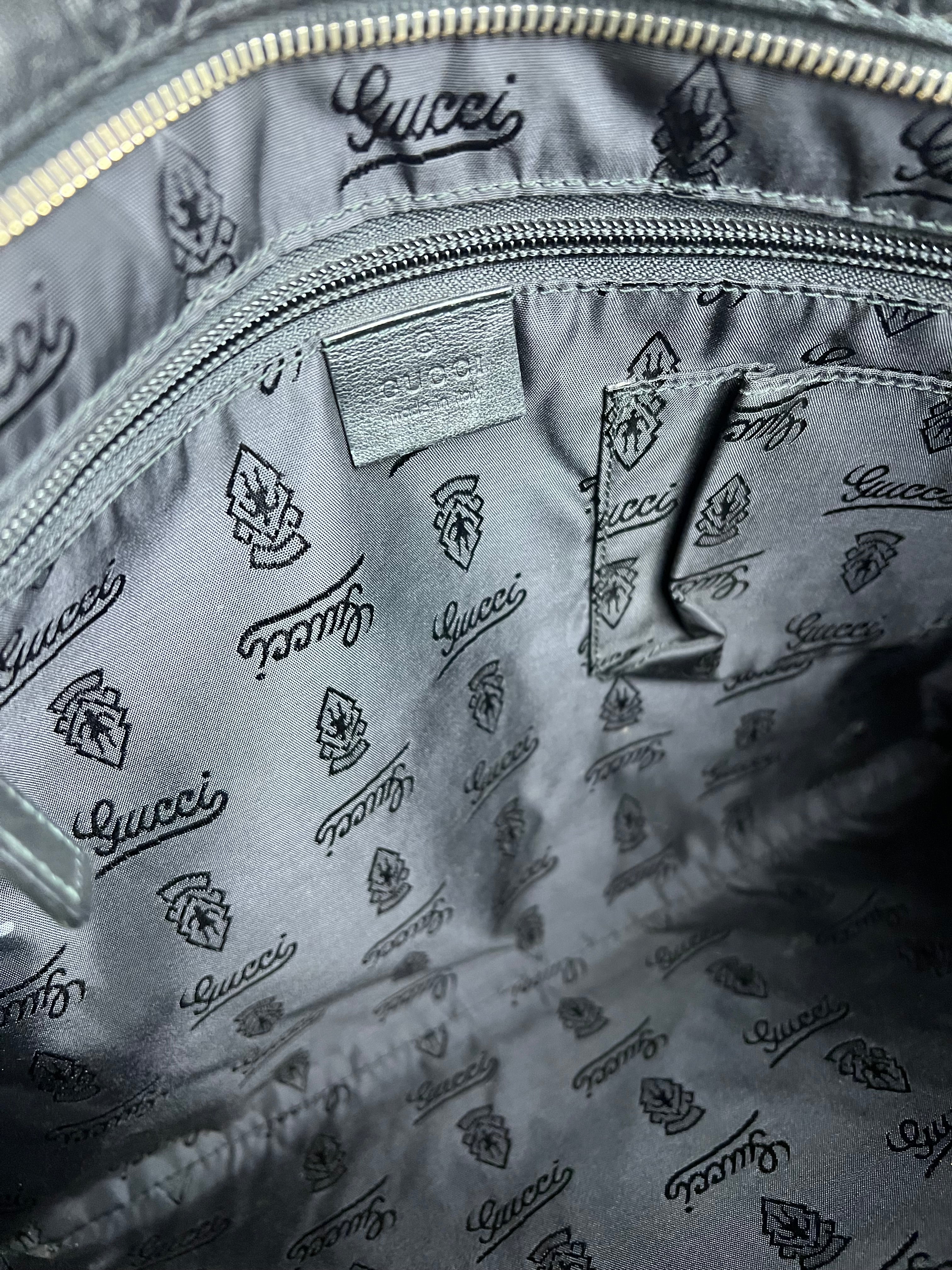 Gucci GG Black Leather Crossbody Bag