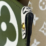Louis Vuitton Khaki/Green OnTheGo GM Tote
