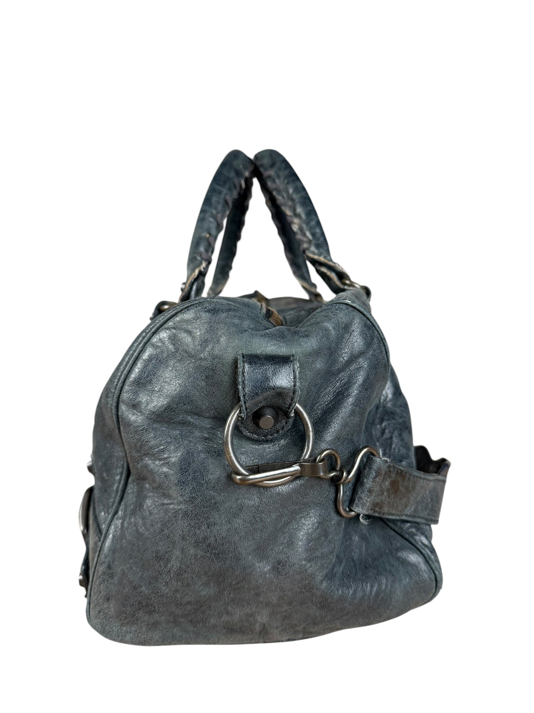 Balenciaga Vintage Dark Blue Leather Classic City Bag