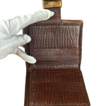 Fendi FF Buckle Canvas Print Compact Wallet
