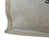 Saint Laurent Beige Canvas Rive Gauche Tote Bag