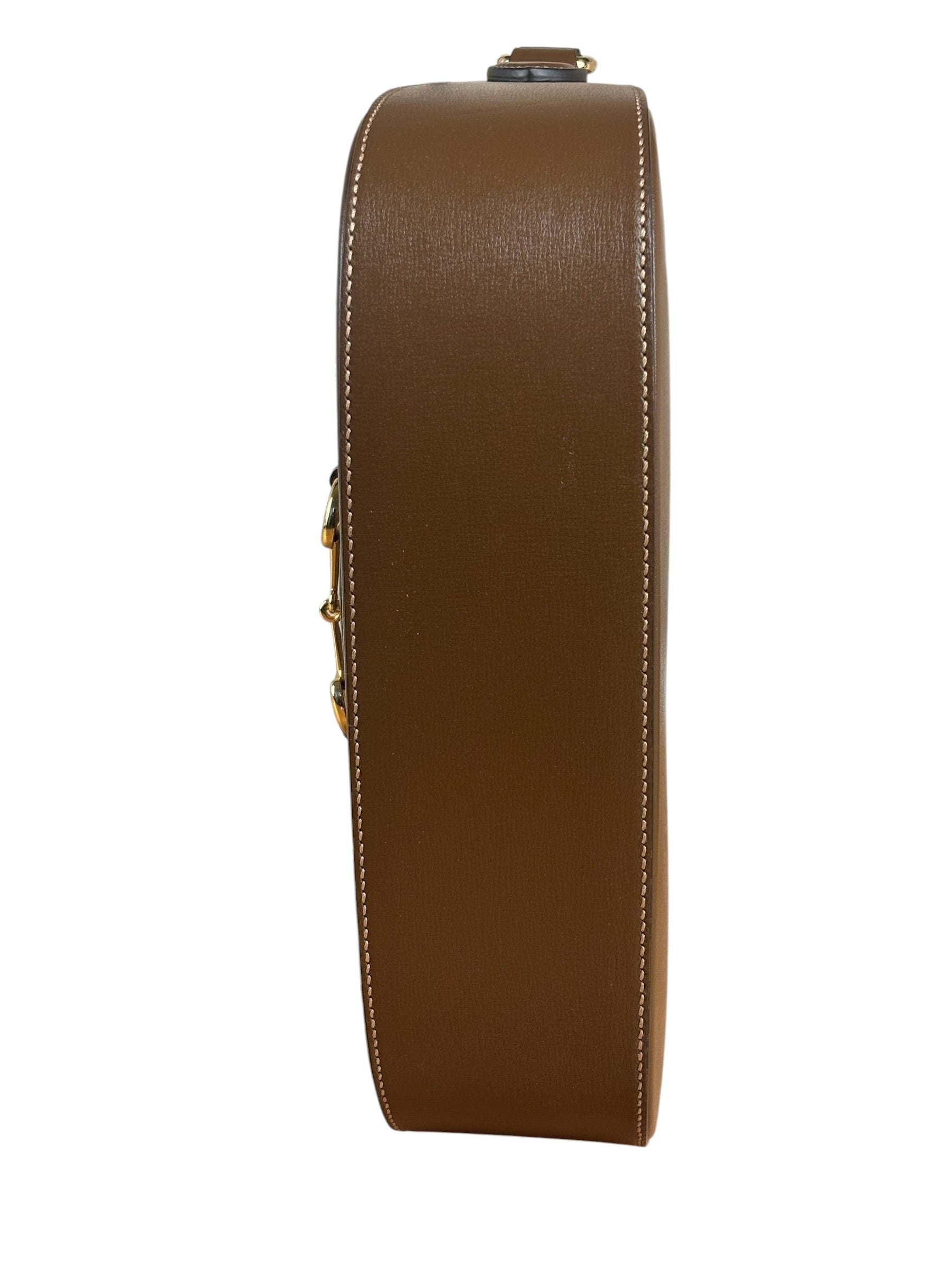 Gucci Tan Brown 1955 Horsebit Shoulder Bag