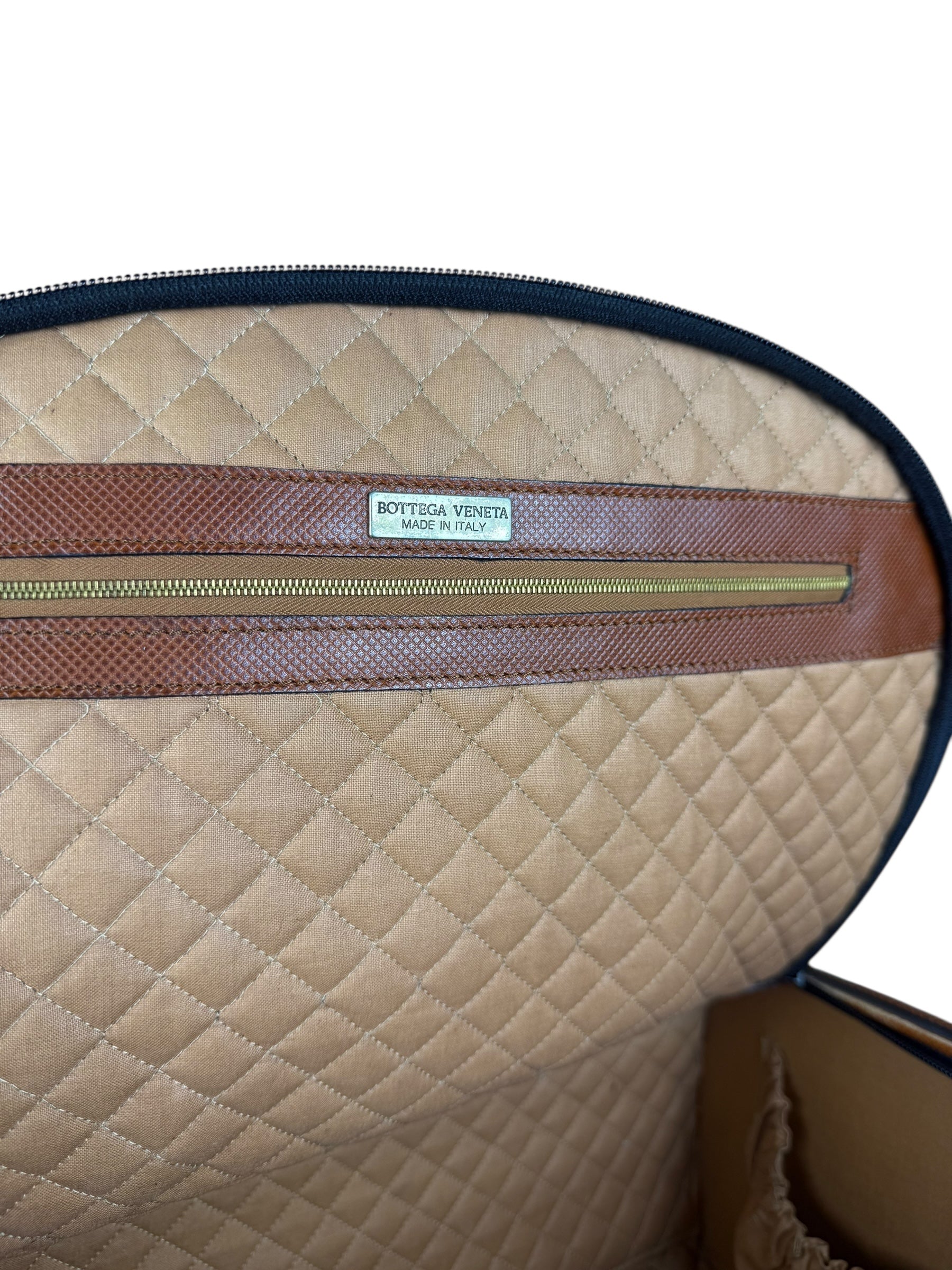 Bottega Veneta Vintage Travel Case Black/Brown