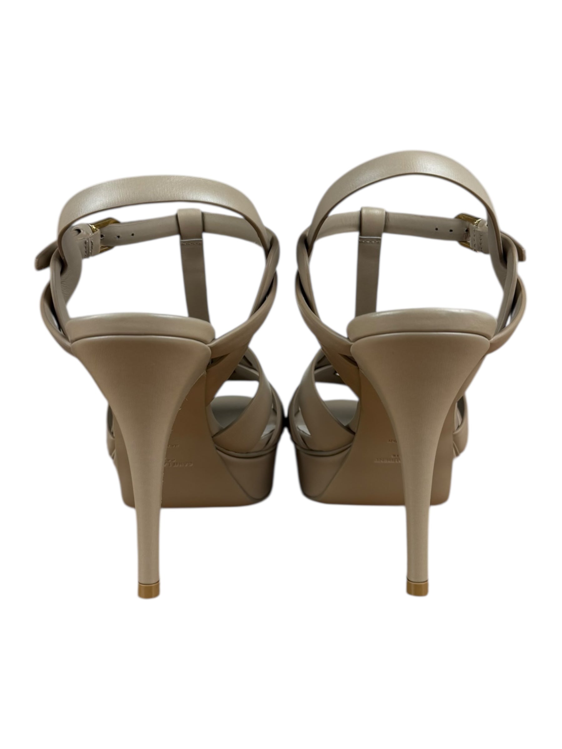 Saint Laurent King Palm Heels Beige