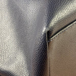 Coach Navy Crossgrain Leather City Zip Shoulder Bag
