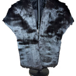 Vintage Black Fur Shawl