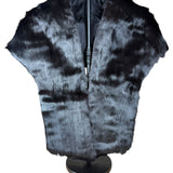 Vintage Black Fur Shawl