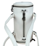 Telfar White Leather Duffle Two-Way Bag