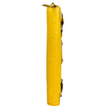 Balenciaga Yellow Leather Moto Zip Wallet