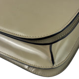 Celine Light Beige Patent Leather Classic Box Shoulder Bag