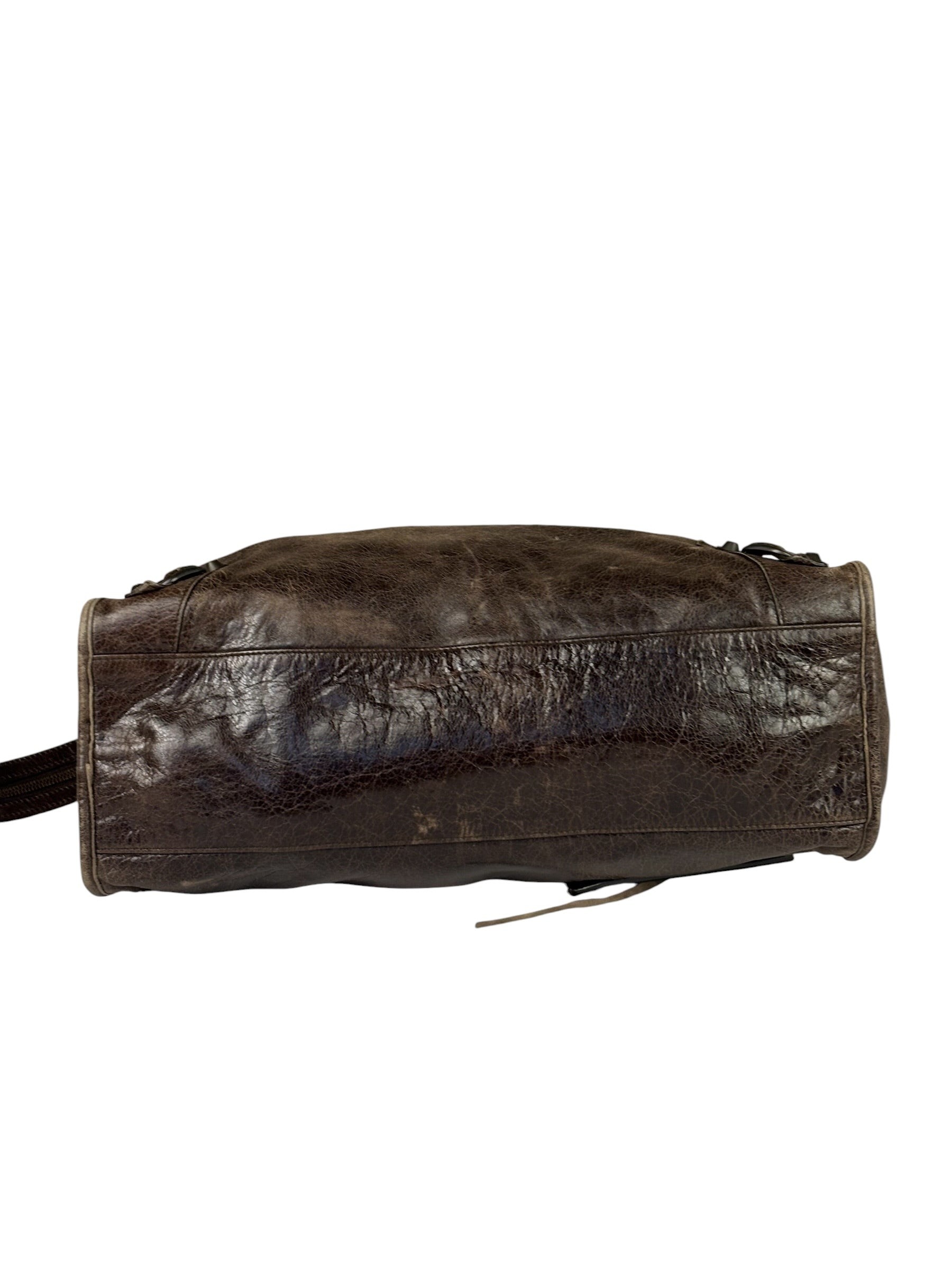 Balenciaga Brown Leather Medium Le City Two-Way Bag
