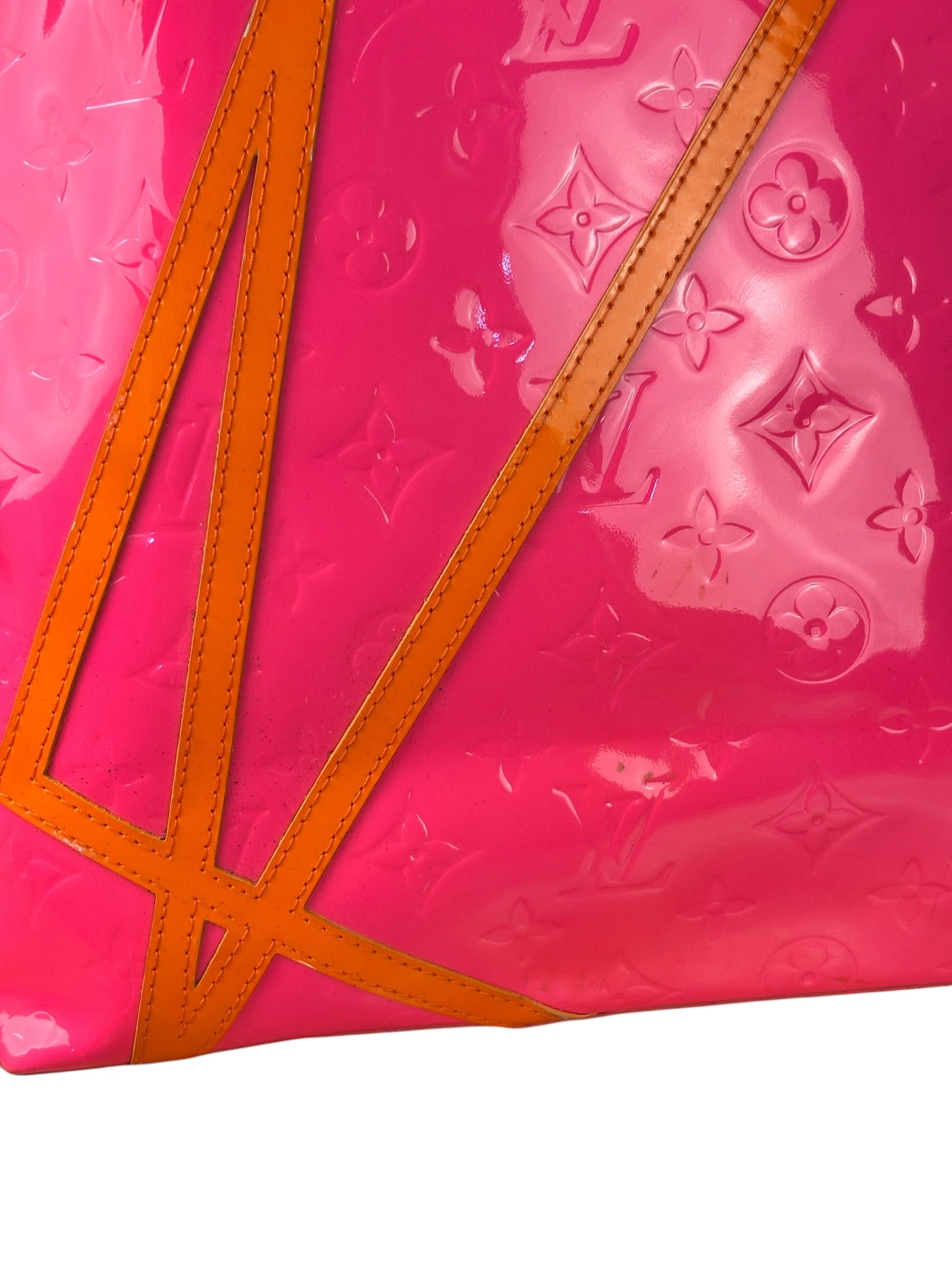 Louis Vuitton x Robert Wilson Fluo Pink Reade Vernis Tote