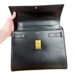 Saint Laurent Le Fermoir Top Handle 2Way Black