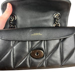 Coach Nappa Leather Black Tabby 18 Crossbody