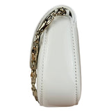 Gucci White Leather Bamboo Night Small Clutch/Pochette