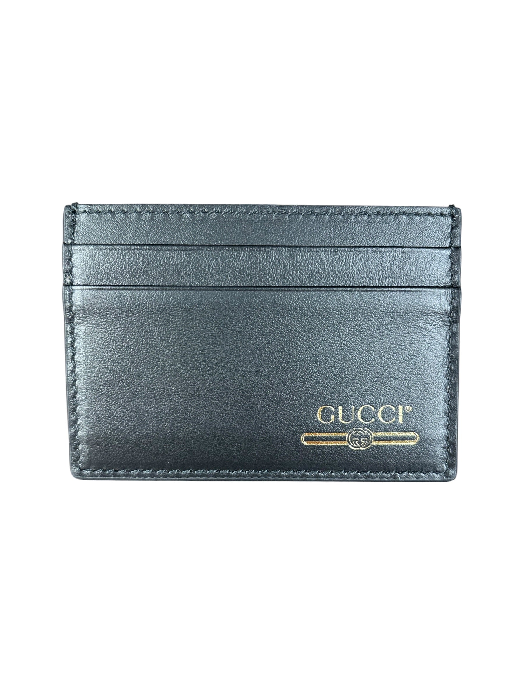 Gucci Black Leather Cardholder