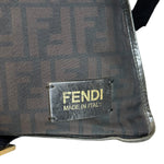 Fendi Black Zucca Canvas Chef Shoulder Bag