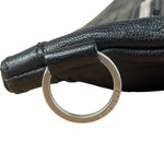 Balenciaga Black Leather Moto City Clutch Pouch