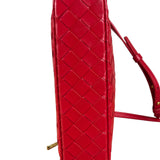 Bottega Veneta Red Intrecciato Leather Crossbody Bag
