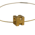 Hermes Cage d'H Gold Plated Pendant Necklace