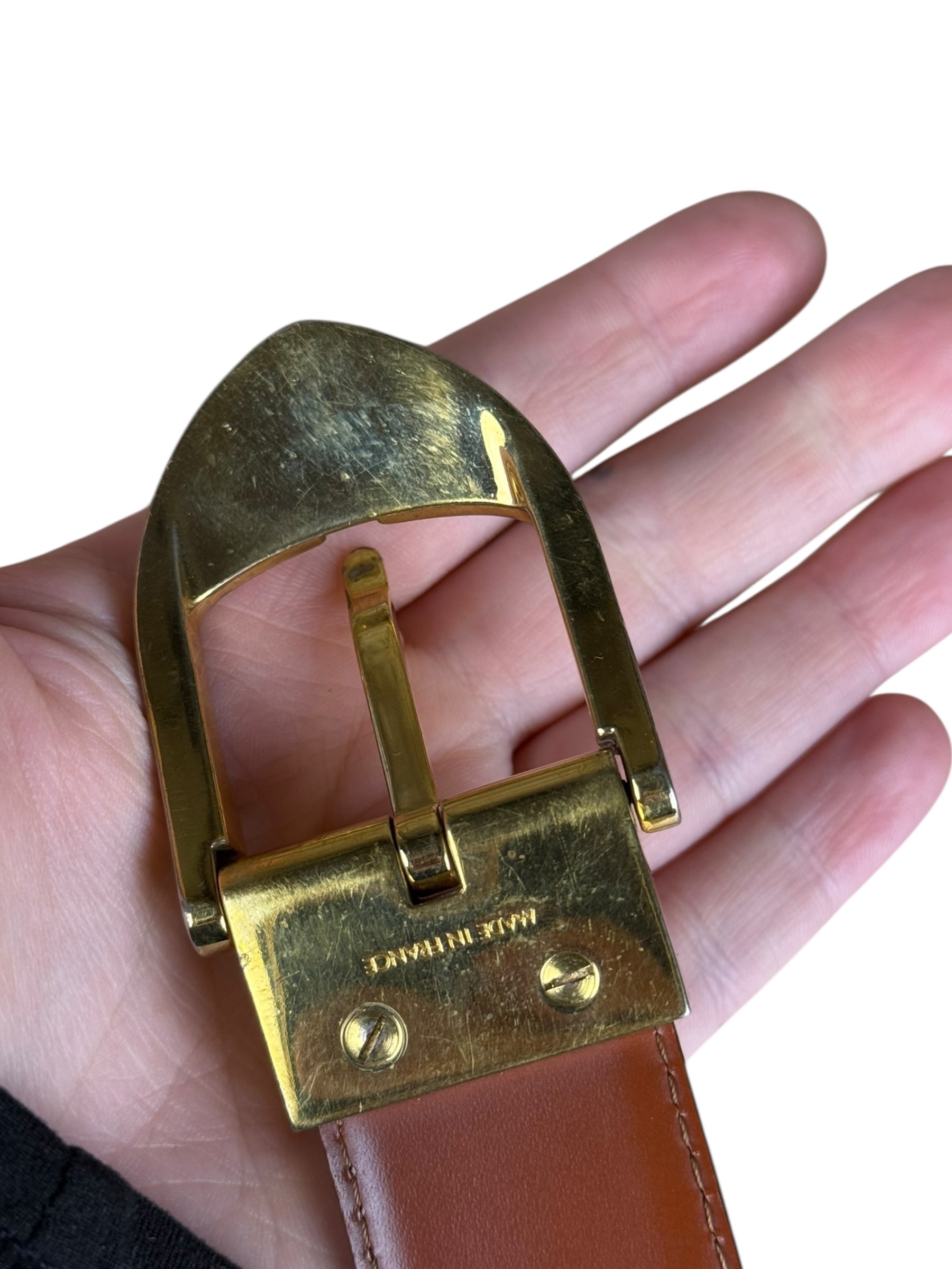 Louis Vuitton Brown Epi Belt