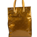 Louis Vuitton Metallic Bronze Vernis Reade MM