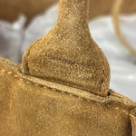 Bottega Veneta Brown Suede Maxi Intrecciato Arco Tote