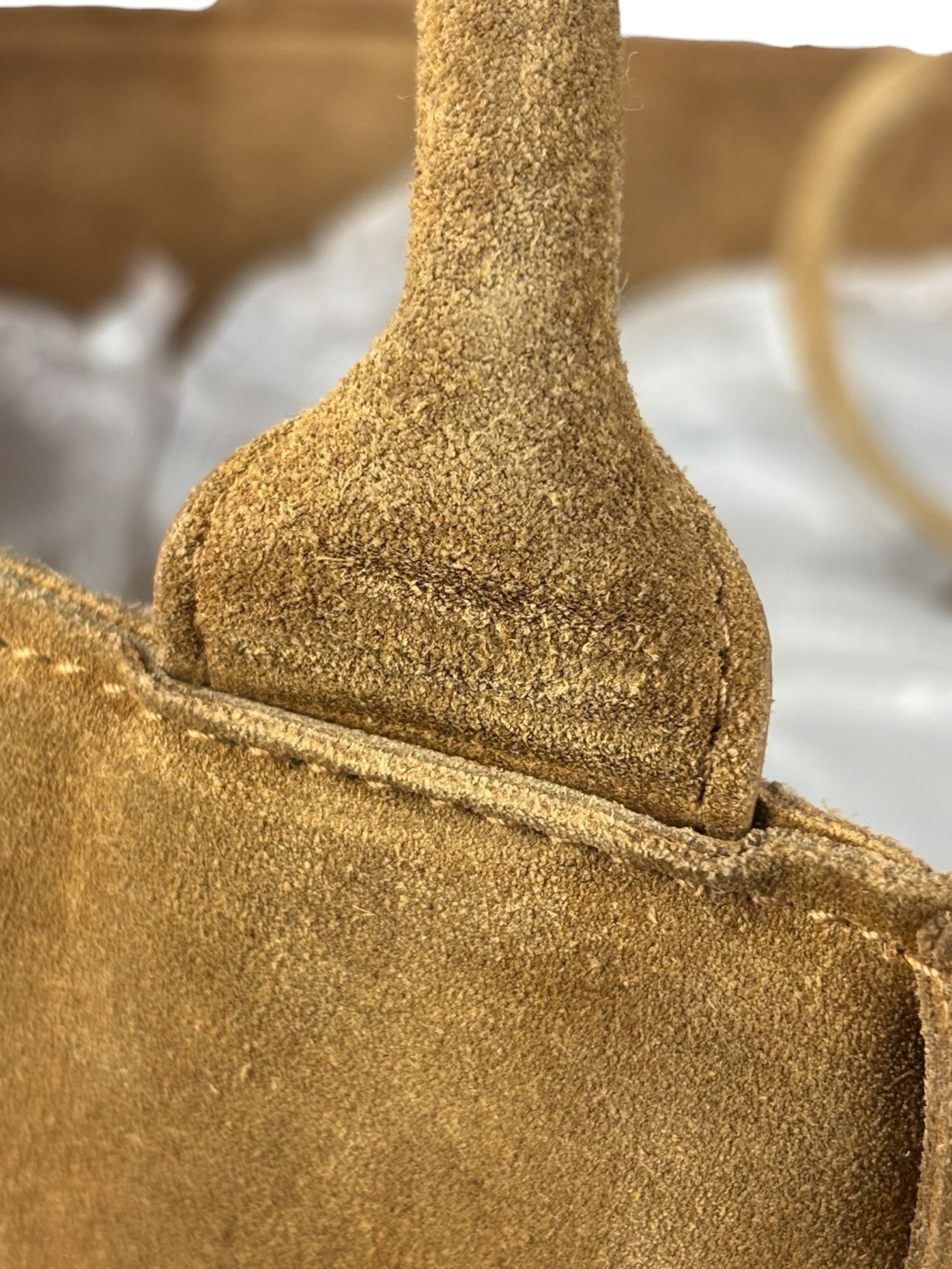 Bottega Veneta Brown Suede Maxi Intrecciato Arco Tote