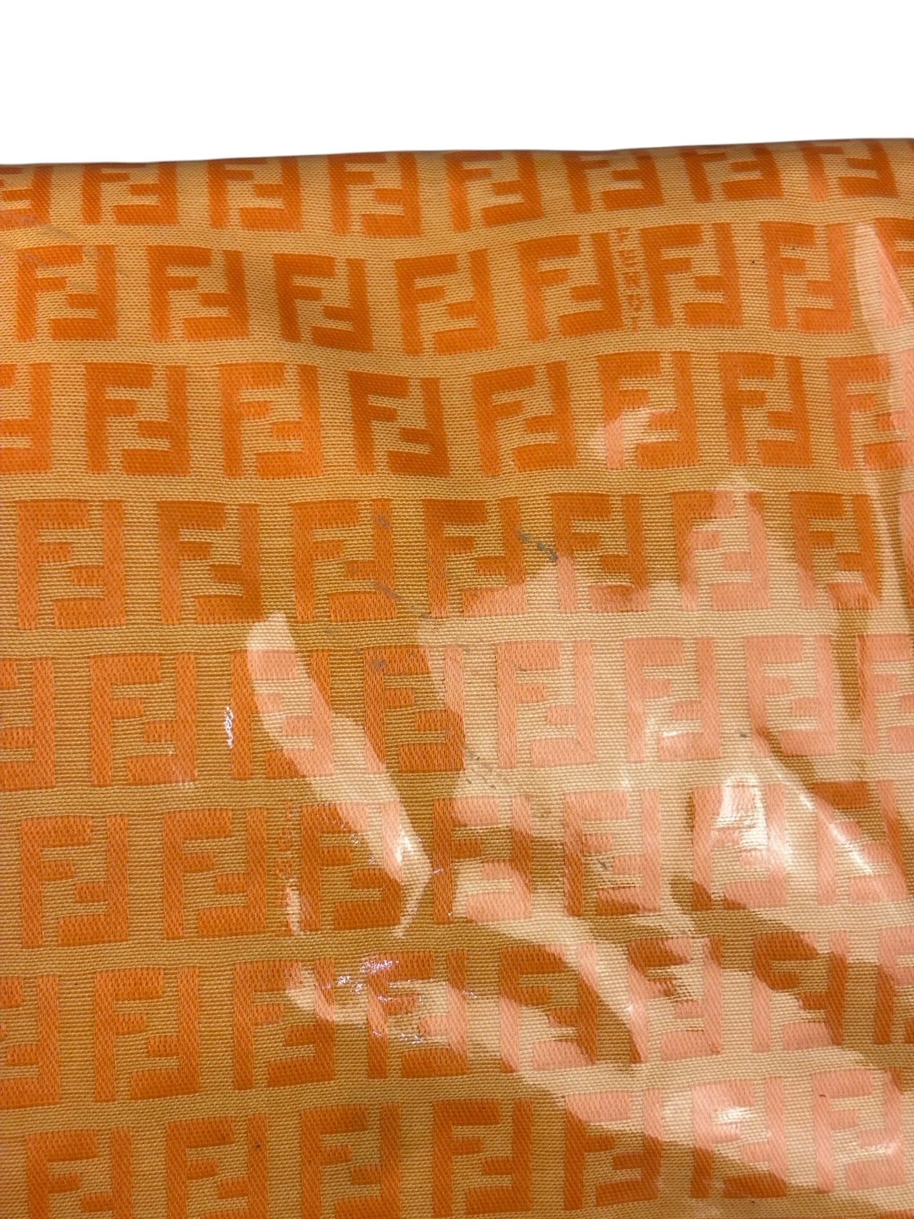 Fendi Orange Vinyl Mamma Baguette