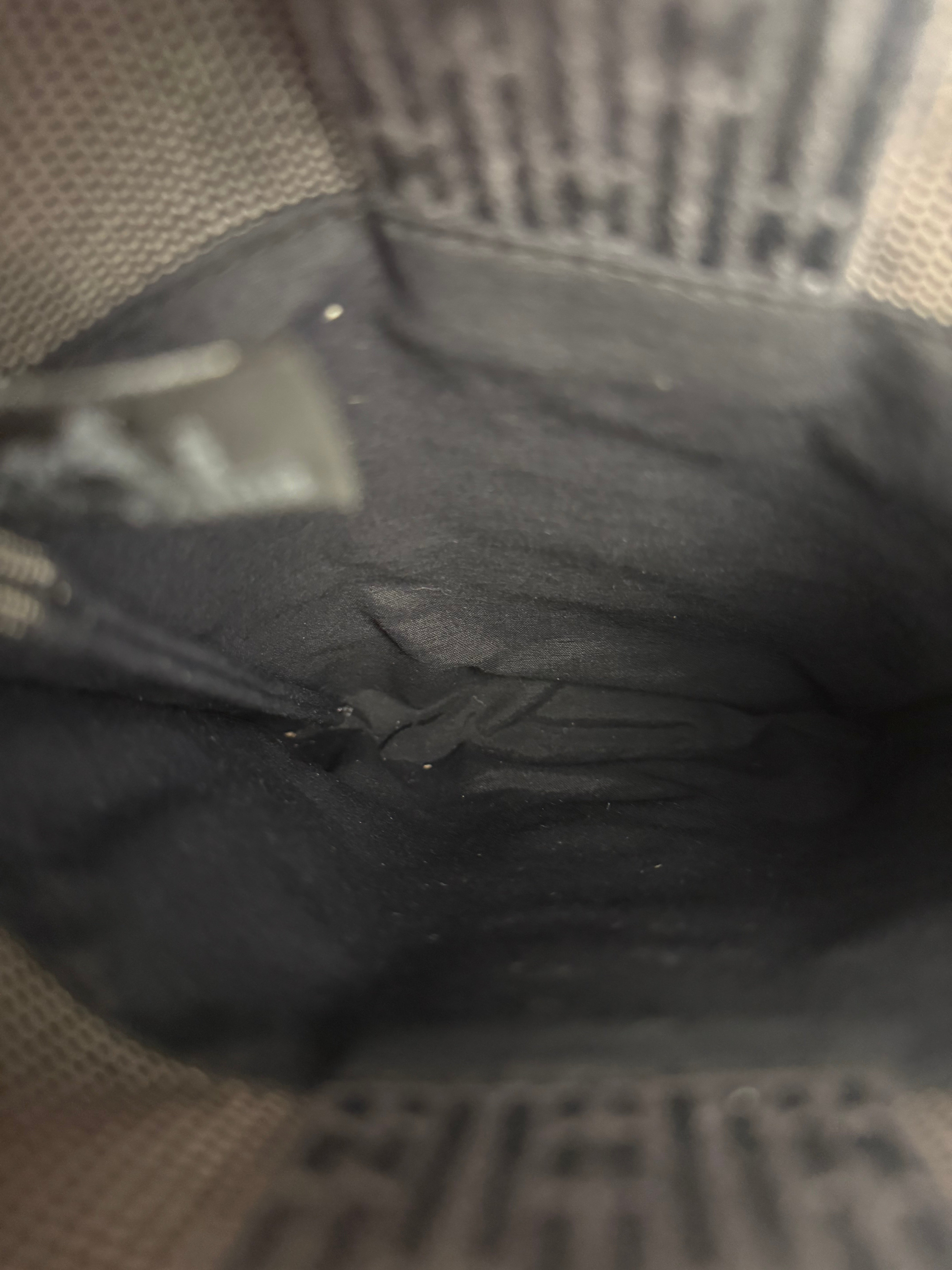 Hermes Grey Herline Toile Shoulder Pochette