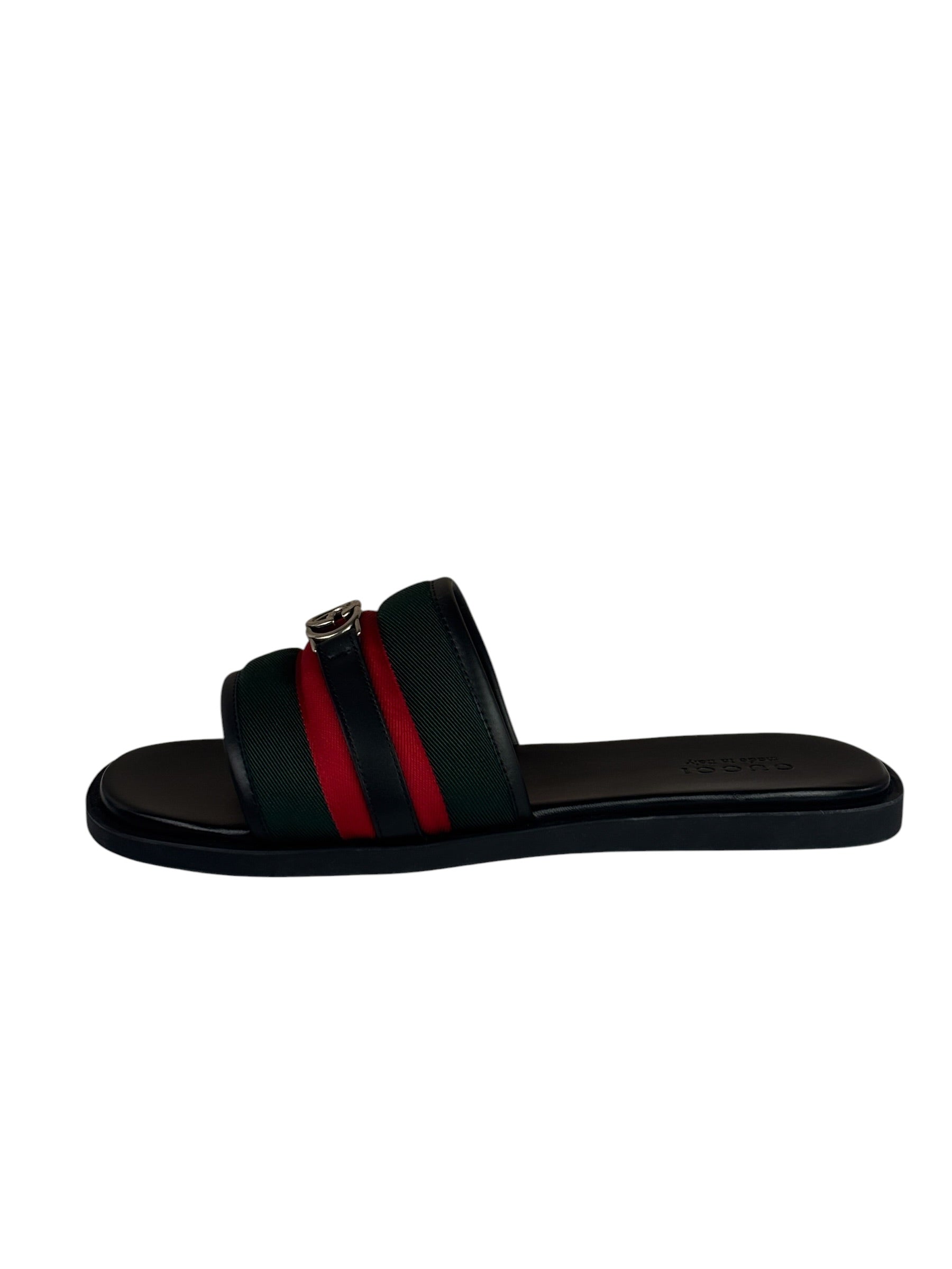 Gucci Interlocking G Sherry Line Leather Sandals