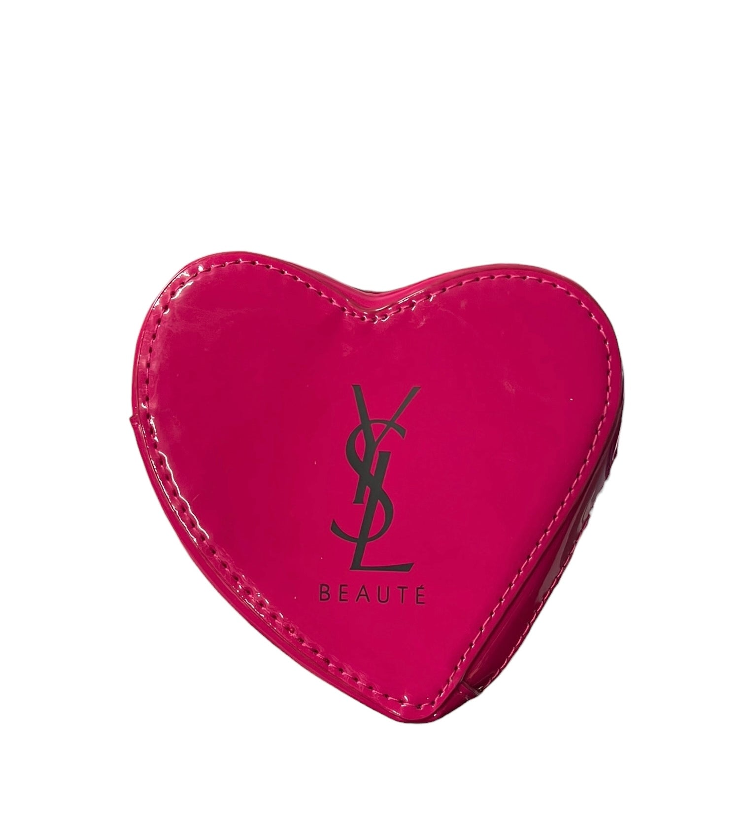 YSL Beauty Pink Heart Mini Zip Pouch