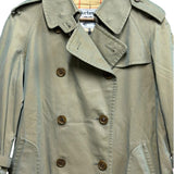 Burberry Vintage Sage Green Trench Coat