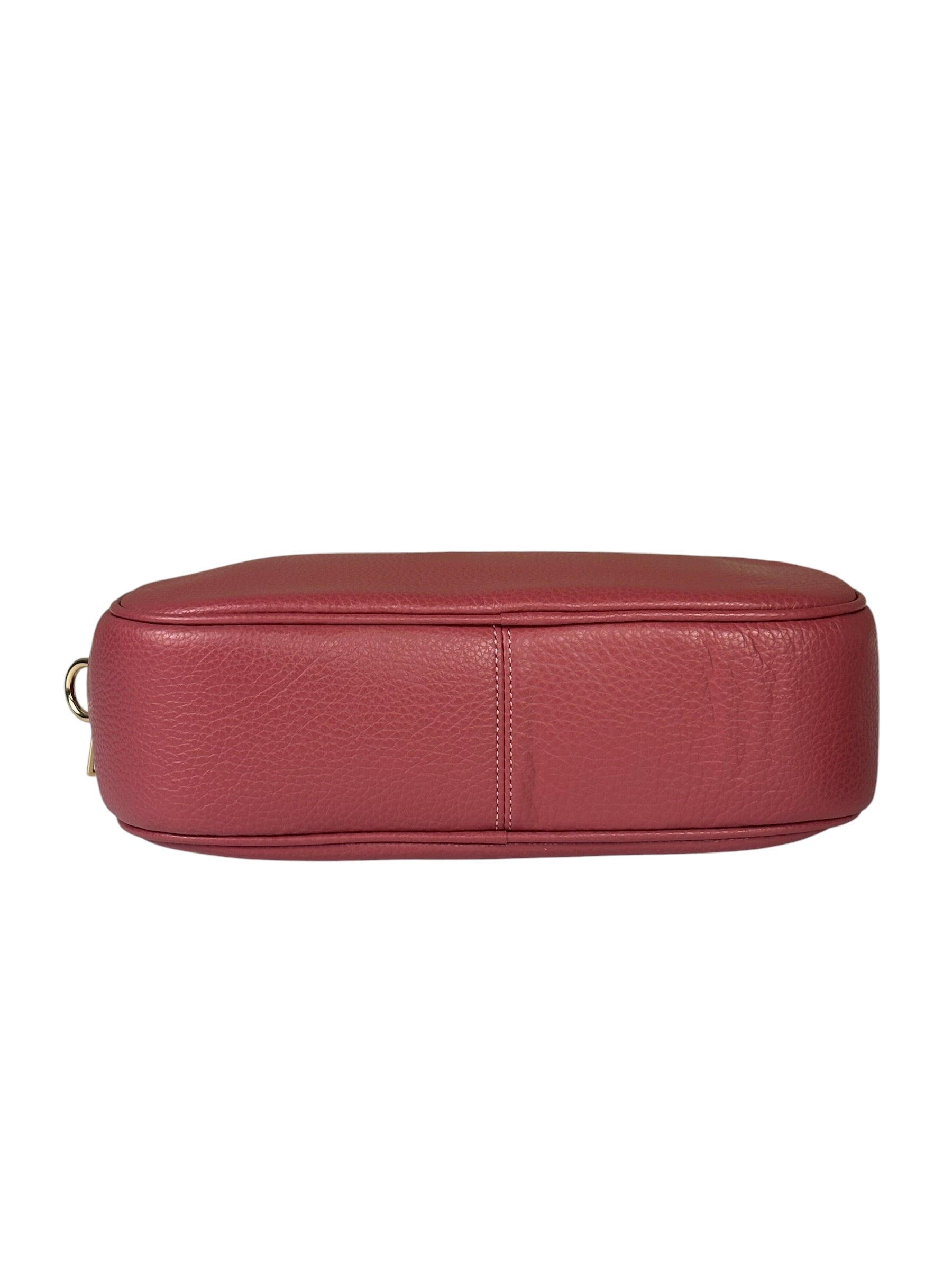 Coach Pink Pebbled Leather Colton Crossbody Bag