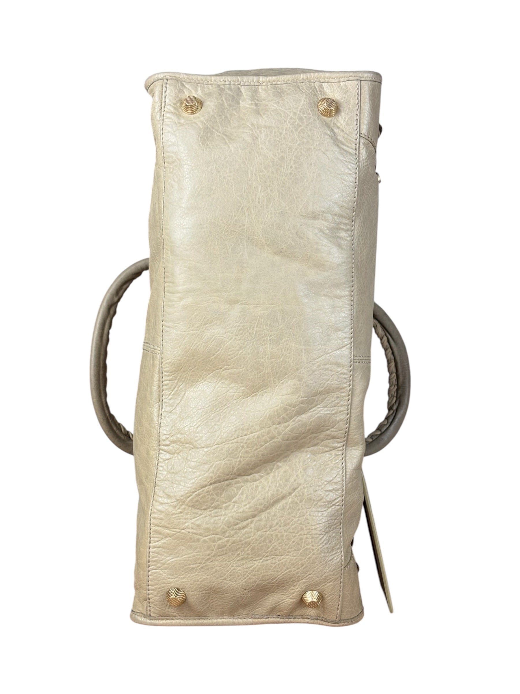 Balenciaga Beige Leather Large Classic City Bag