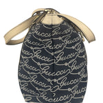 Gucci Western Logo Denim Abbey Zip Tote