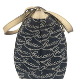 Gucci Western Logo Denim Abbey Zip Tote