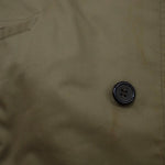 Burberry Vintage Khaki Plaid Lined Mid-Length Coat