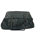 Chanel Grey Iridescent Quilted Leather Chic Bowling Shoulder Bag 2010